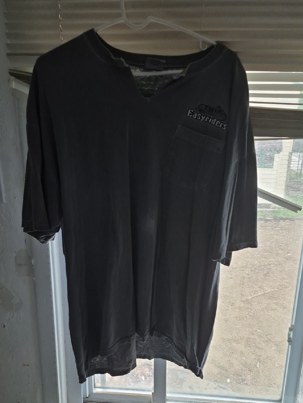 EASY Riders by Lee Black Short-Sleeve Pocket Tee with Easyriders Logo